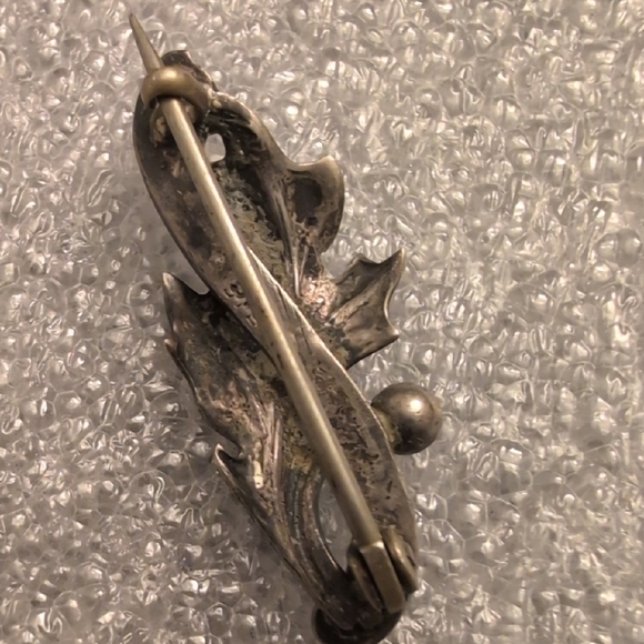 Sterling Silver Leaf Brooch - Picture 6 of 7